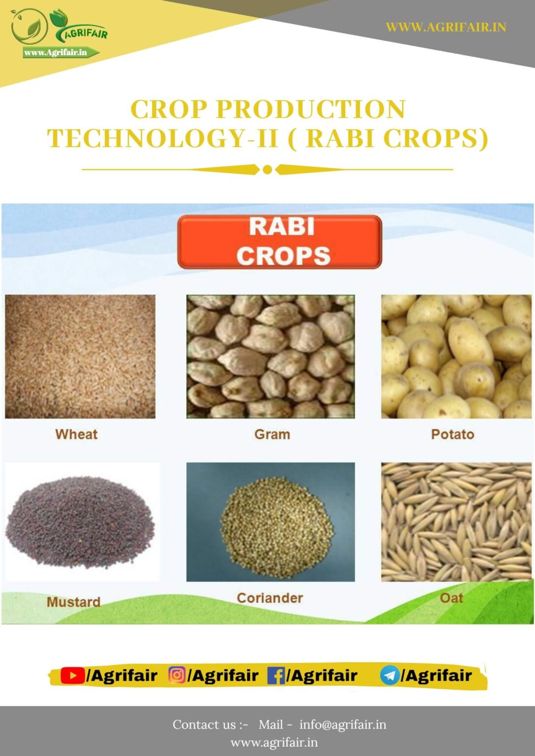 Crop Production Technology (Rabi crops) Pdf book - AgriFair