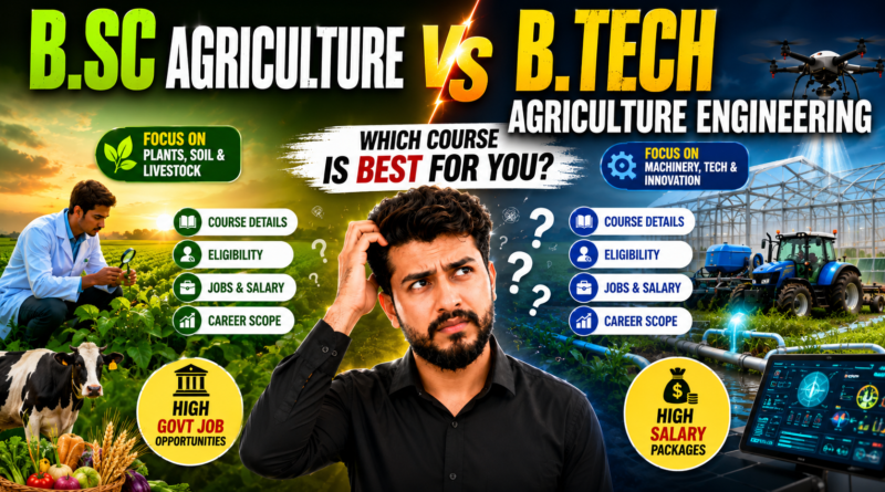 B.Sc Agriculture vs B.Tech Agriculture
