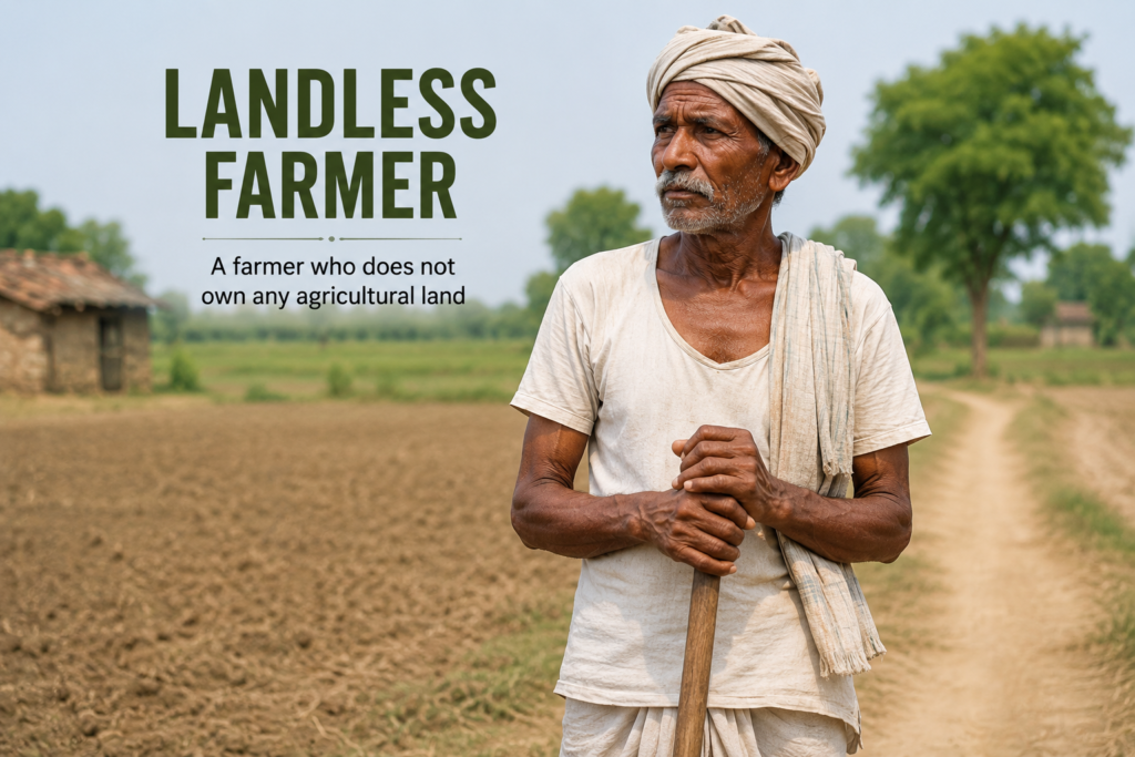 Farmers Classification in India Land less Farmer