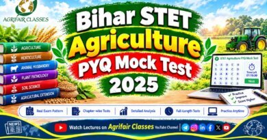 Bihar STET Agriculture PYQ Mock Test 2025 – Free Previous Year Questions