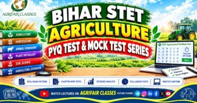 Bihar STET Agriculture PYQ Test and Mock Test Series – Free Online Practice