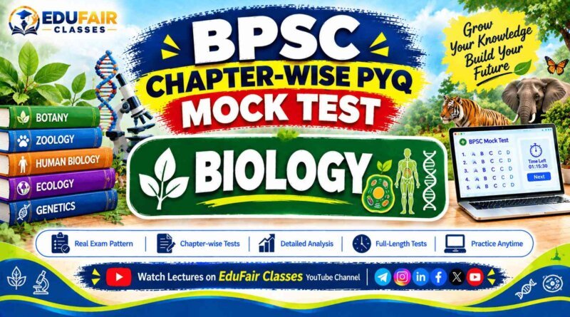 Biology BPSC Chapter Wise PYQ Mock Test – 30+ Years PYQs