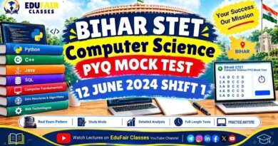 Bihar STET Computer Science PYQ 12 June 2024 Shift 1