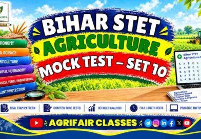 Bihar STET Agriculture Mock Test Set 10 – Free Online Agriculture Test